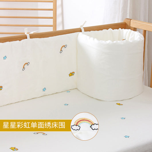 Protector de Cuna Acolchado Desmontable y Lavable - Seguridad Suave para tu Bebé - Image 6