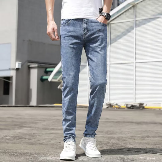 Jeans Claros Hombre Estilo Coreano con Elasticidad - Image 4