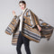 Extendable Geometric Thermal Blanket - Warm Shawl for Travel and Air Conditioning