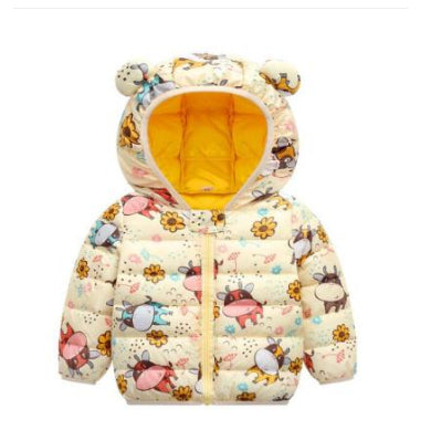 Abrigo Ligero de Algodón para Niños con Capucha Acolchada - Image 7