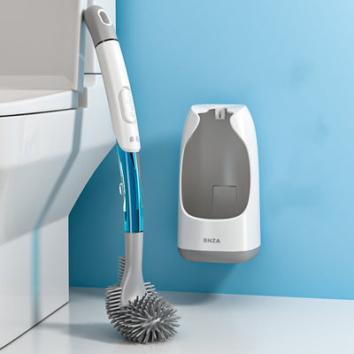 Escobilla de Baño con Soporte Mural y Tapa Protectora