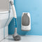 Escobilla de Baño con Soporte Mural y Tapa Protectora