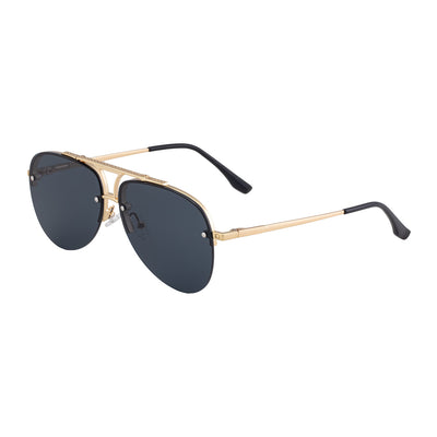 Gafas de Sol Hombre Montura Metalizada Media Armazón - Image 8