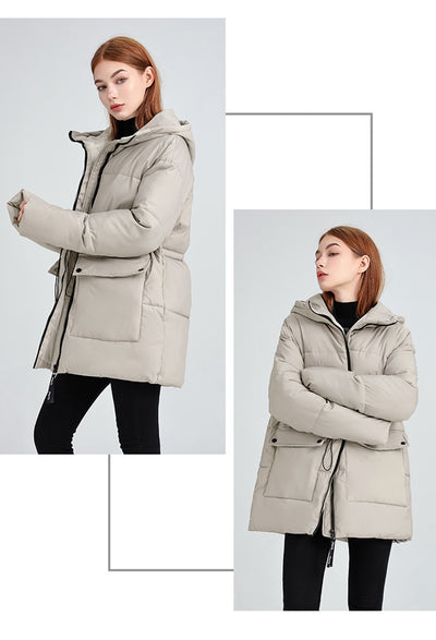 Chaqueta Acolchada de Algodón con Capucha - Versátil y Elegante - Image 25