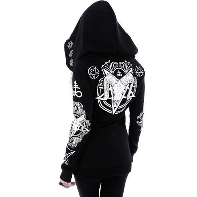Sudaderas Estampadas Gothic Punk para Mujer - Manga Larga - Image 7