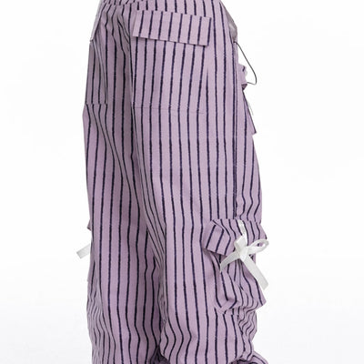 Pantalones de Trabajo con Diseño de Estrellas 3D y Rayas - Image 4