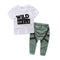 Conjunto Casual de Verano para Niños - Playera y Pantalón con Estampado