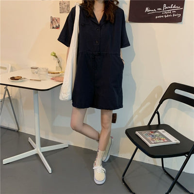 Jumpsuit Slim con Cuello Polo Suelto y Cordón Ajustable - Image 32