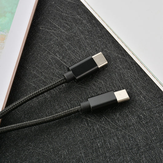 Cable USB-C a USB-C Trenzado 1m - Carga Rápida 60W 3A - Image 4