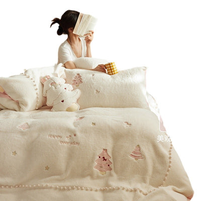 Juego de Cama Princesa de Fibra de Leche - 4 Piezas Invierno - Image 5