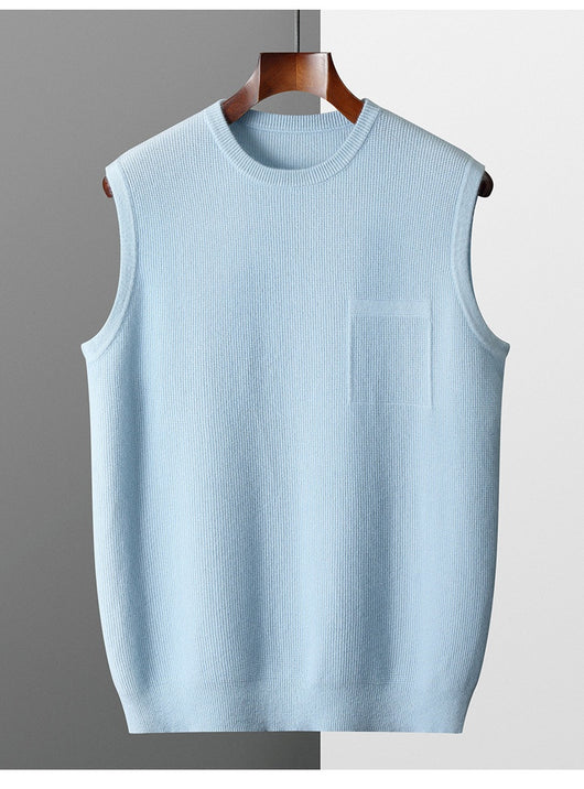 Chaleco Pullover Jacquard para Hombre - Tejido Ejecutivo Premium - Image 13