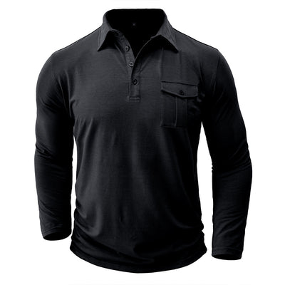 Camisa Clásica de Manga Larga Estilo Europeo para Hombre - Image 22