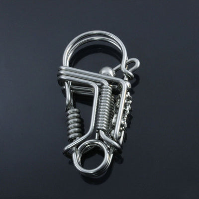 Llavero de Metal Brass para Auto - Colgante Unisex Elegante - Image 9
