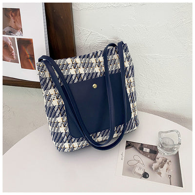 Bolsa Tote de Hombro Único con Diseño Bucket - Image 13