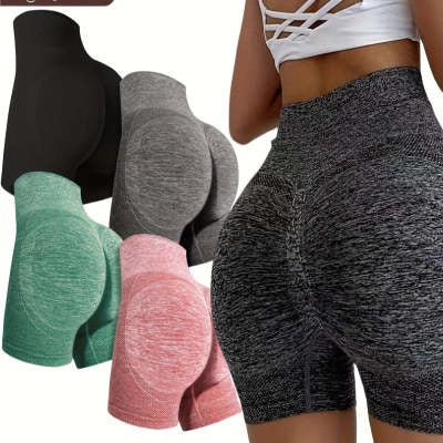 Shorts de Yoga Cintura Alta Levanta Glúteos - Secado Rápido sin Costuras - Image 23