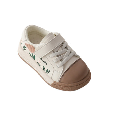 Tenis para Niñas con Flores Bordadas - Estilo Retro Vintage Cómodo - Image 12