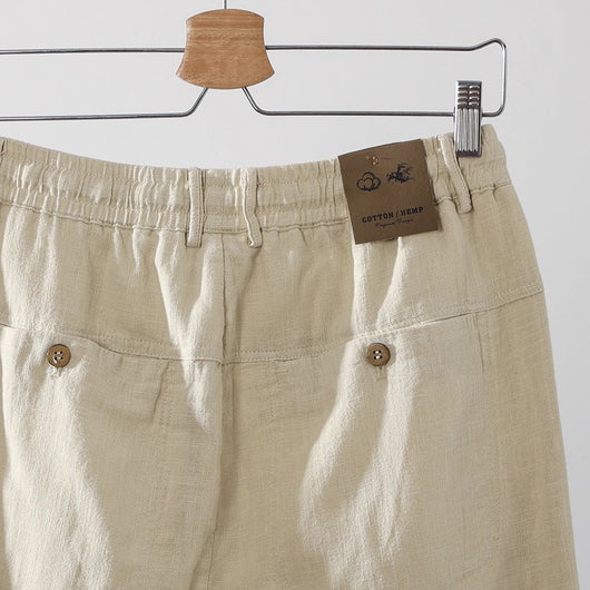 Pantalones Capri de Lino y Algodón Transpirables - Estilo Casual - Image 16