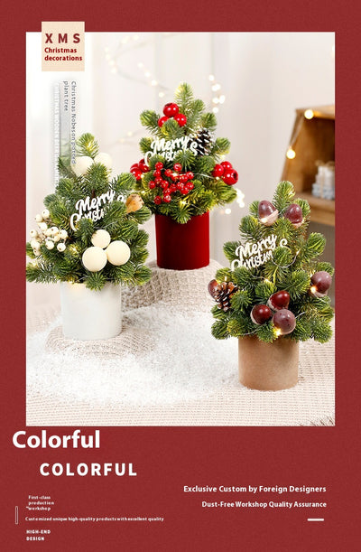Adornos Navideños LED Piñas de Pino Miniatura Norbison para Árbol de Escritorio - Image 13