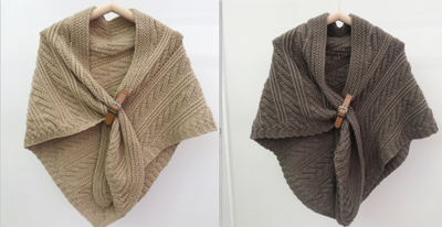 Poncho Triangular de Cuero Hueco Estilo Coreano - Abrigo Elegante de Color Liso - Image 12