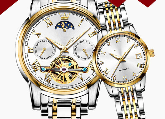 Pareja de Relojes Mecánicos Automáticos Sincronizados - Image 9