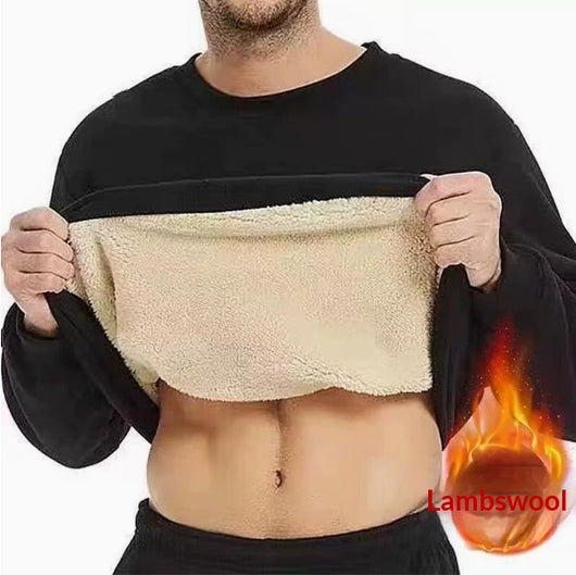 Sudadera Holgada con Cuello Redondo para Hombre en Negro - Image 4