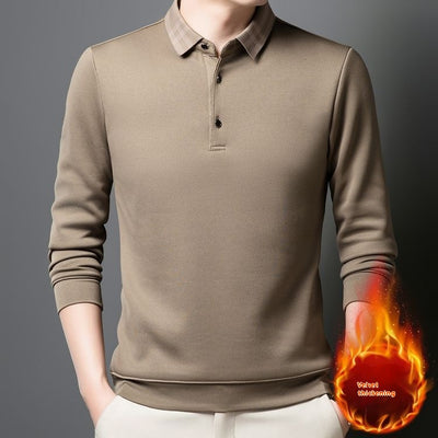 Chompa Polar Suelta para Hombre Otoño Invierno - Cuello Solapa Versátil - Image 3