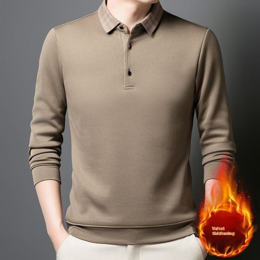 Chompa Polar Suelta para Hombre Otoño Invierno - Cuello Solapa Versátil - Image 3