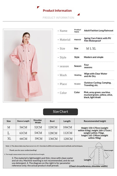 Gabardina Impermeable de Largo Medio para Mujer - Image 15