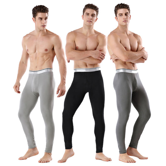 Pantalones Casuales de Algodón con Forro de Terciopelo para Hombre Plus Talla