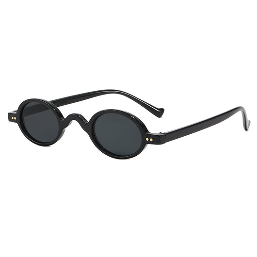 Red small frame round glasses with clear lenses, featuring a retro or steampunk style. - Image 4