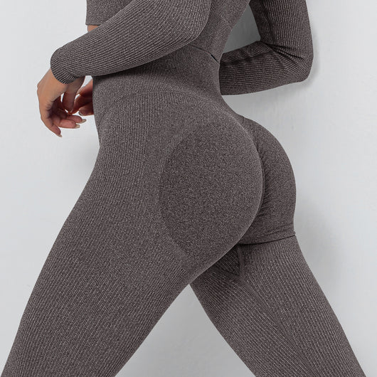 Leggins Yoga Sin Costuras Transpirables de Tejido Europeo y Americano - Image 8
