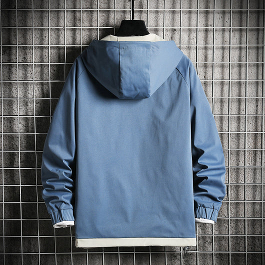 Chaqueta Cardigan de Trabajo con Capucha y Tres Barras para Hombre - Image 4