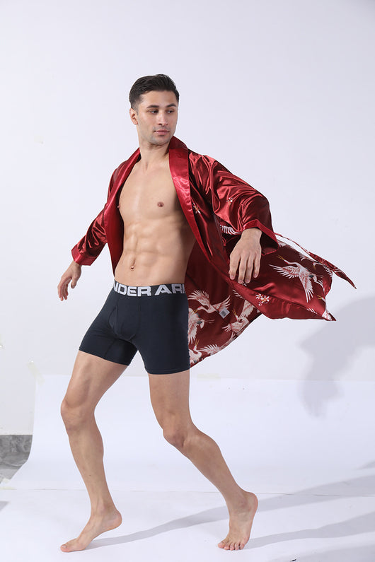 Bata de Seda para Hombre - Cómoda y Elegante para Verano - Image 17