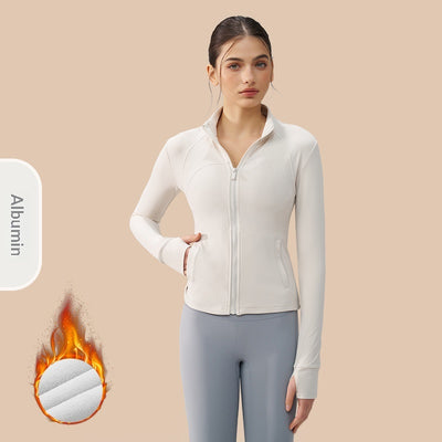 Top de Yoga sin Dedos Acolchado para Otoño e Invierno - Image 11