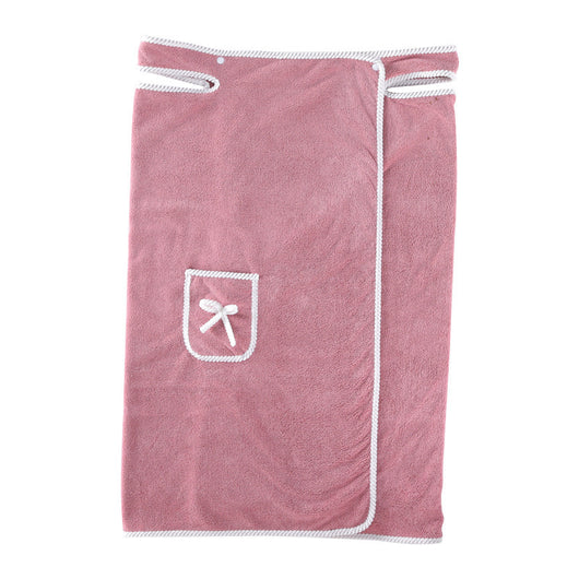 Falda Toalla de Baño Ajustable con Tirantes - Microfibra Coral - Image 5