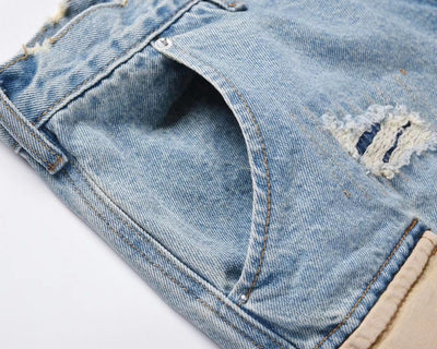 Shorts Deshilachados con Cortes y Flecos Deslavados - Image 11