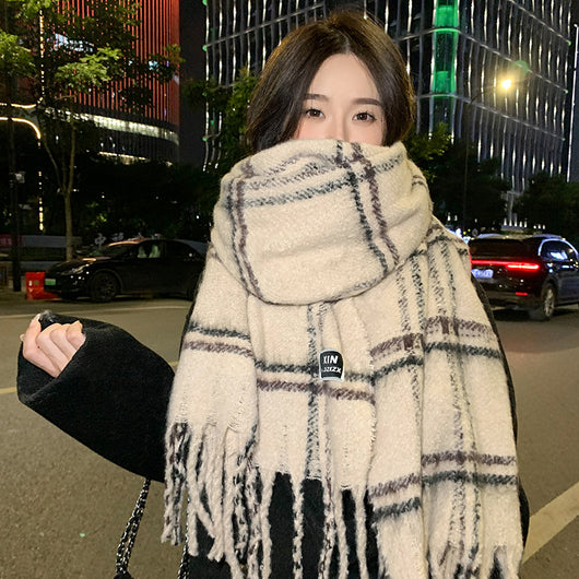 Bufanda Cuadros Cálida para Protección del Cuello - Diseño Casual Impreso - Image 19