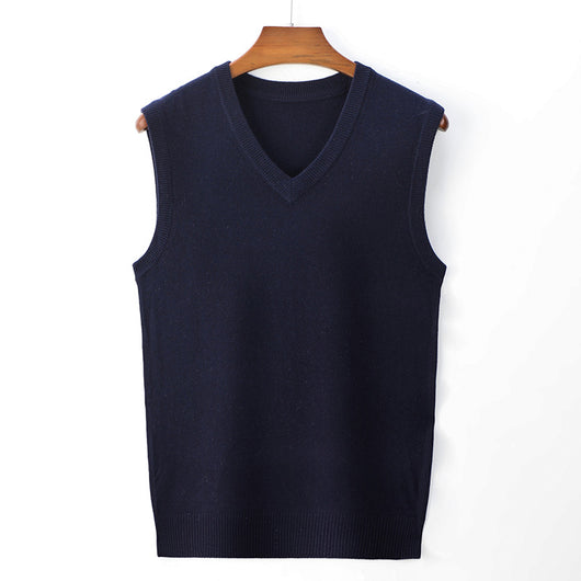 Suéter Casual V-Neck Liso para Hombre - Primavera y Otoño - Image 11