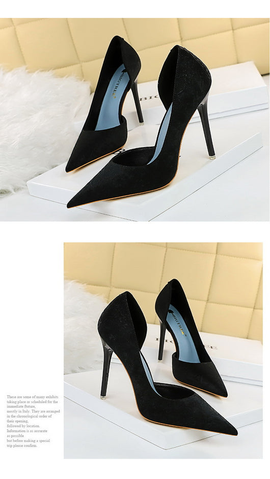 Zapatos Stiletto Elegantes con Punta Fina y Abertura Lateral - Image 13