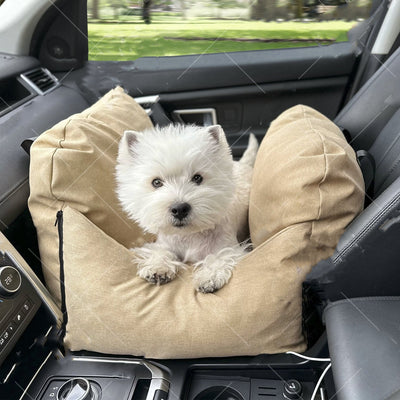 Transportín de Auto para Mascotas Desmontable y Lavable