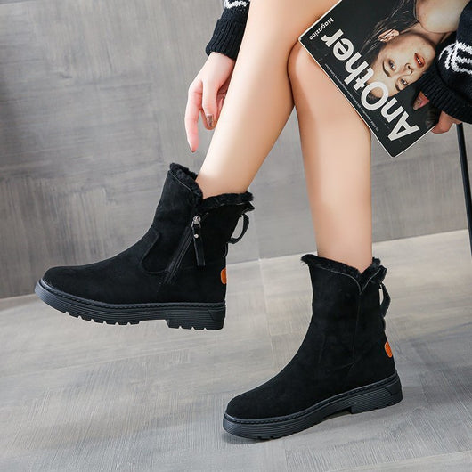 Botas de Nieve con Forro de Algodón y Terciopelo - Versátiles para Cualquier Estilo - Image 6