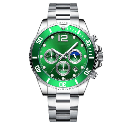 Reloj de Acero Inoxidable Casual de Seis Agujas - Image 12