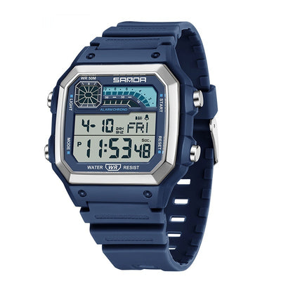 Reloj Deportivo Cuadrado Delgado con Luz Nocturna y Resistencia al Agua - Image 6
