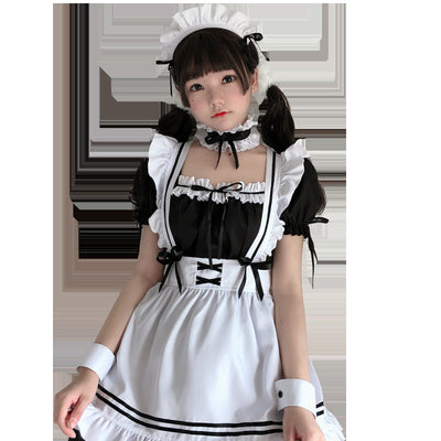 Traje Blanco y Negro para Mujer Talla Grande Loli Lolita - Image 10