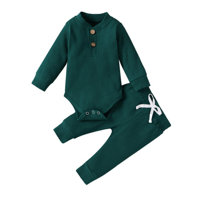 Conjunto de Enterizo y Pantalón de Cuello Alto para Niños y Niñas - Image 6