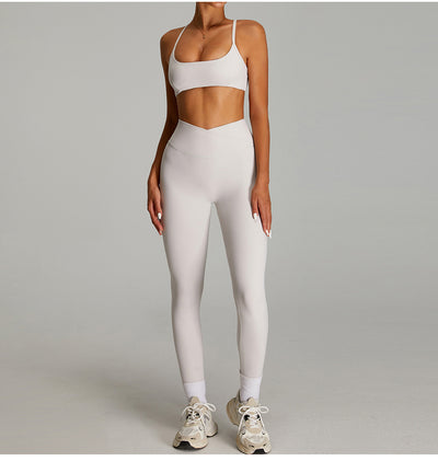 Pantalones Deportivos Cintura Alta Efecto Desnudo Mujer - Secado Rápido y Ajuste Perfecto - Image 18