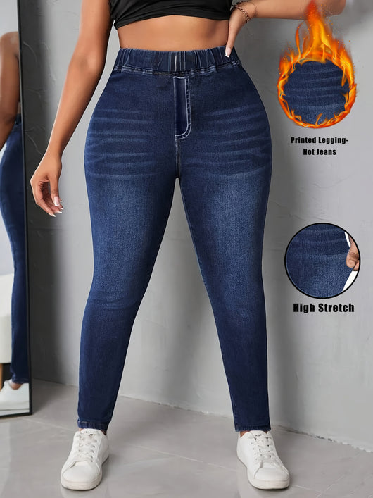 Leggins Denim Estampados de Alta Elasticidad para Mujer - Image 7
