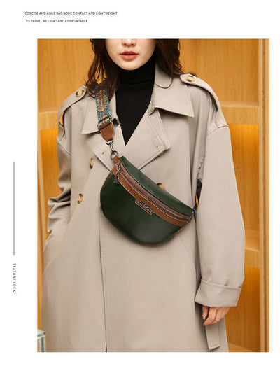Bolso Bandolera Semilunar con Textura en Pecho para Mujer - Image 17