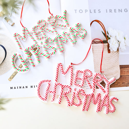 Adornos Navideños de Arcilla Polimérica con Letras Personalizadas - Image 4