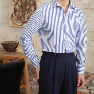 Camisa Slim a Rayas para el Día a Día